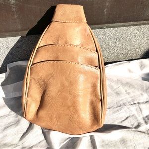 Moroccan Leather Backpack - one of a kind